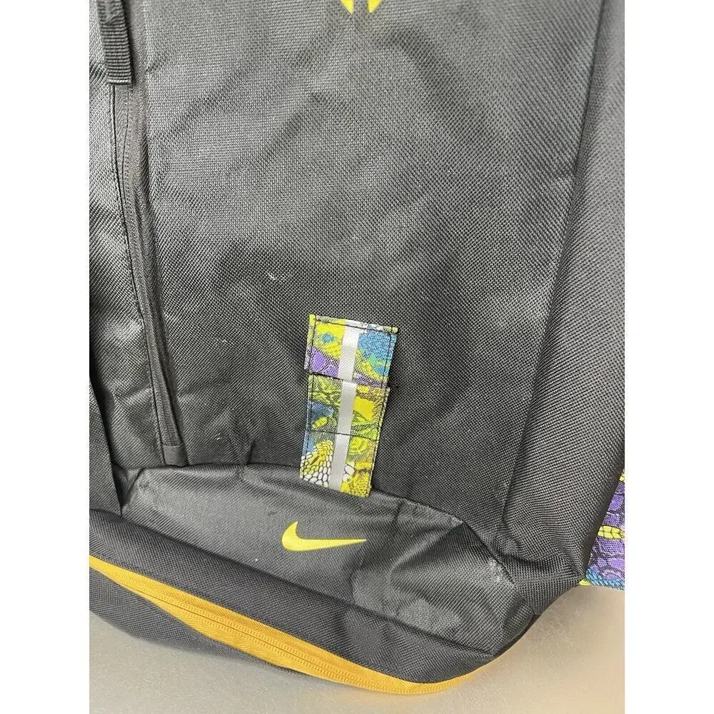 Nike Kobe Black Mamba Backpack Yellow Purple Multi Compartment